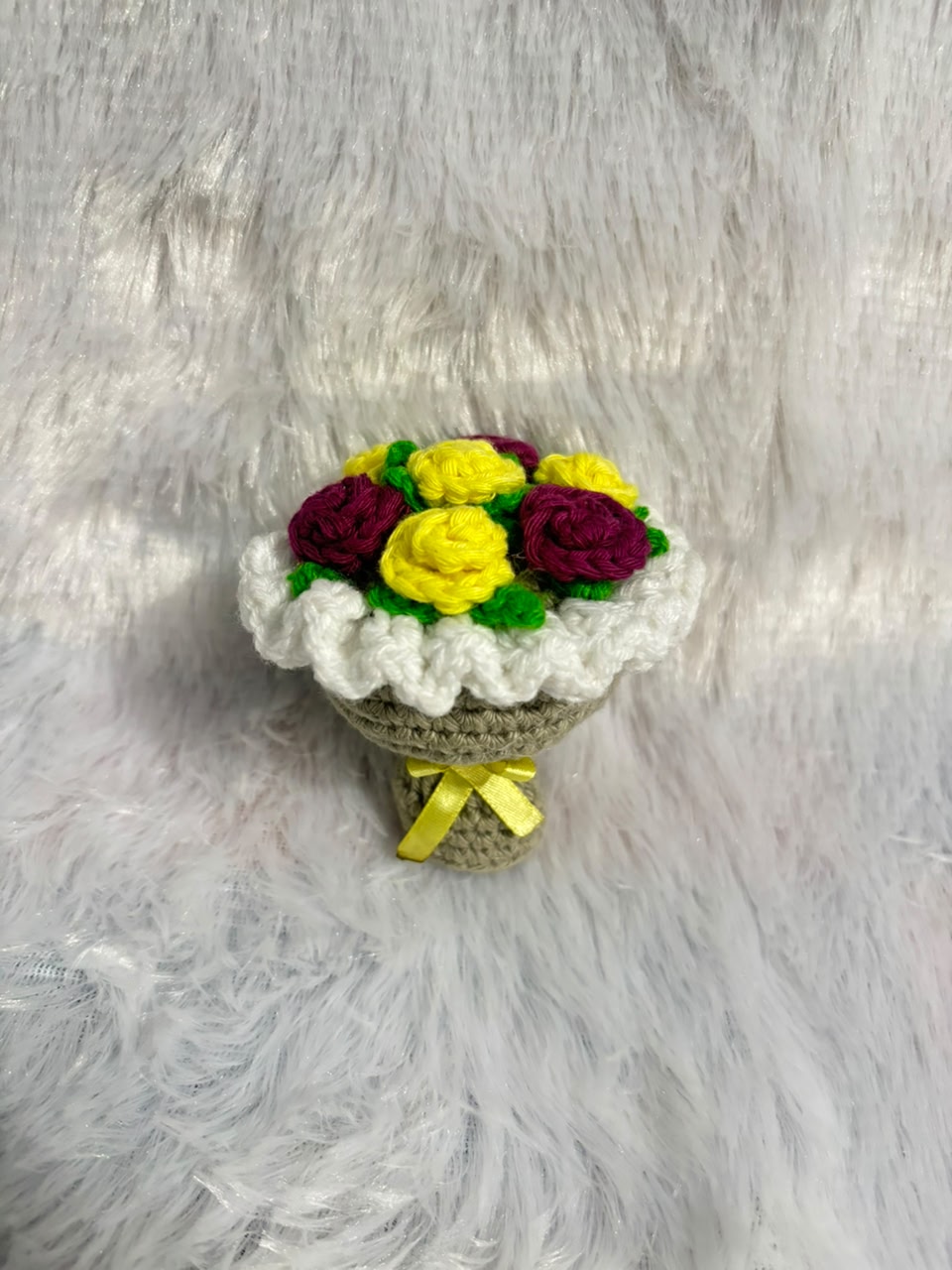 Flora Fantasy Charm Crochet Bouquet Keychain