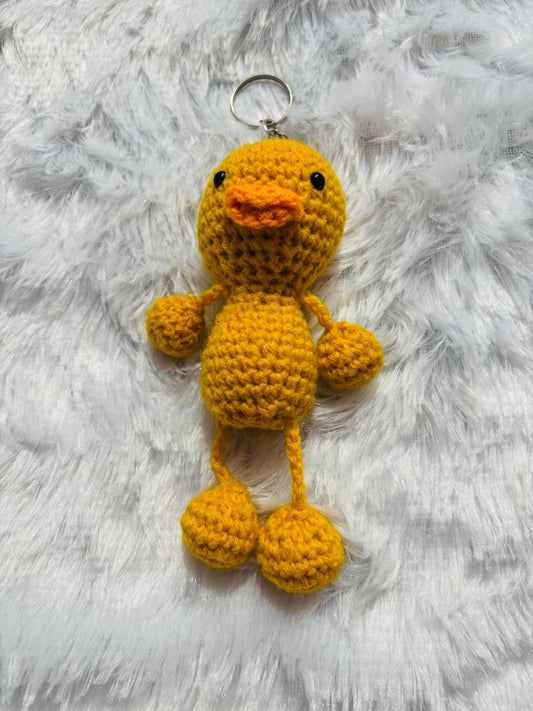 Quacklet Charm Crochet Duckling Keychain