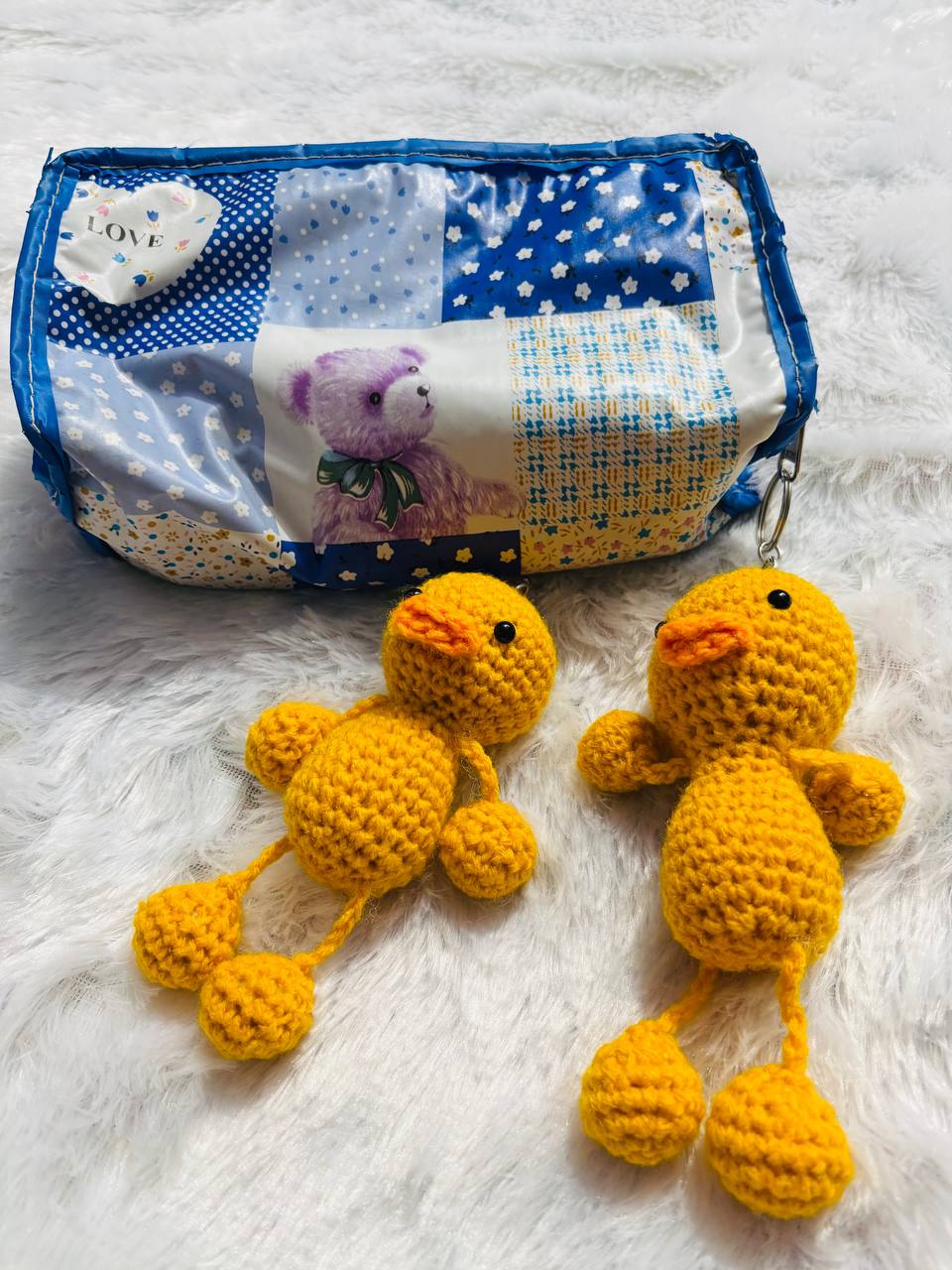 Quacklet Charm Crochet Duckling Keychain