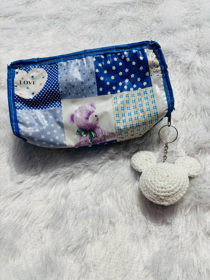 SnowySnout Crochet Teddy Keychain