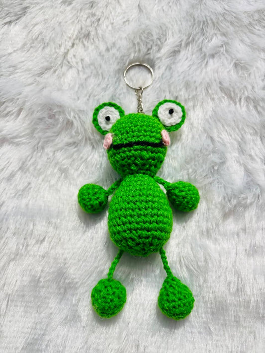 FroggyPop Crochet Frog Keychain