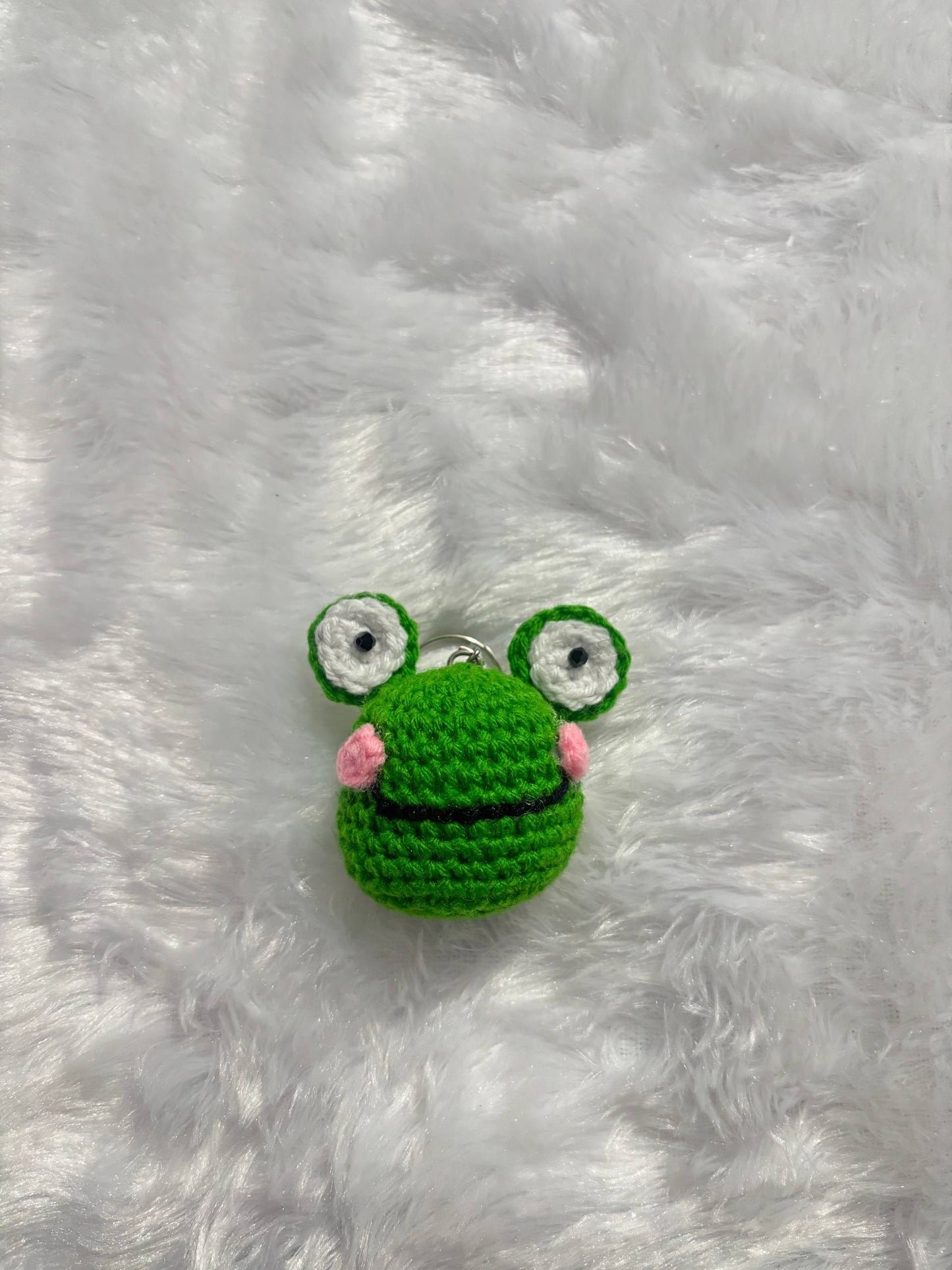 FroggyBlush Crochet Frog Keychain