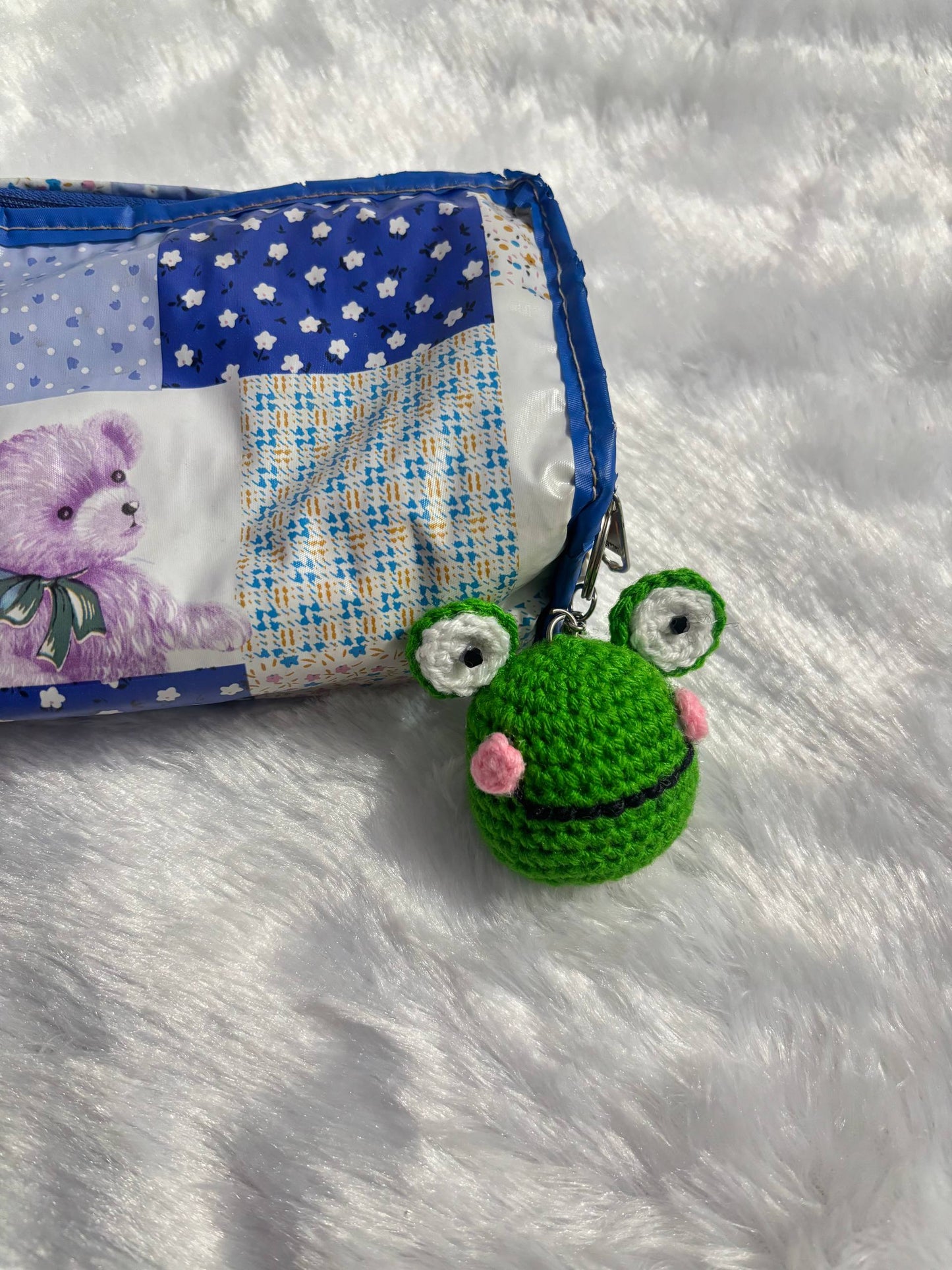 FroggyBlush Crochet Frog Keychain