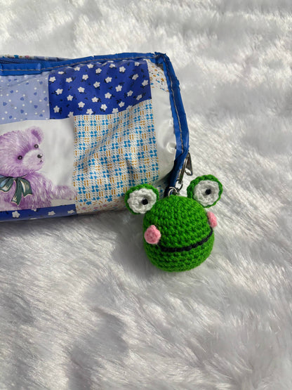 FroggyBlush Crochet Frog Keychain