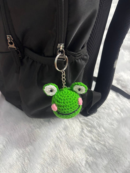 FroggyBlush Crochet Frog Keychain