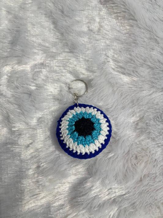 NazarGlow Evil Eye Crochet Keychain