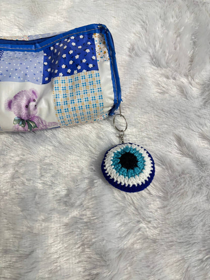 NazarGlow Evil Eye Crochet Keychain