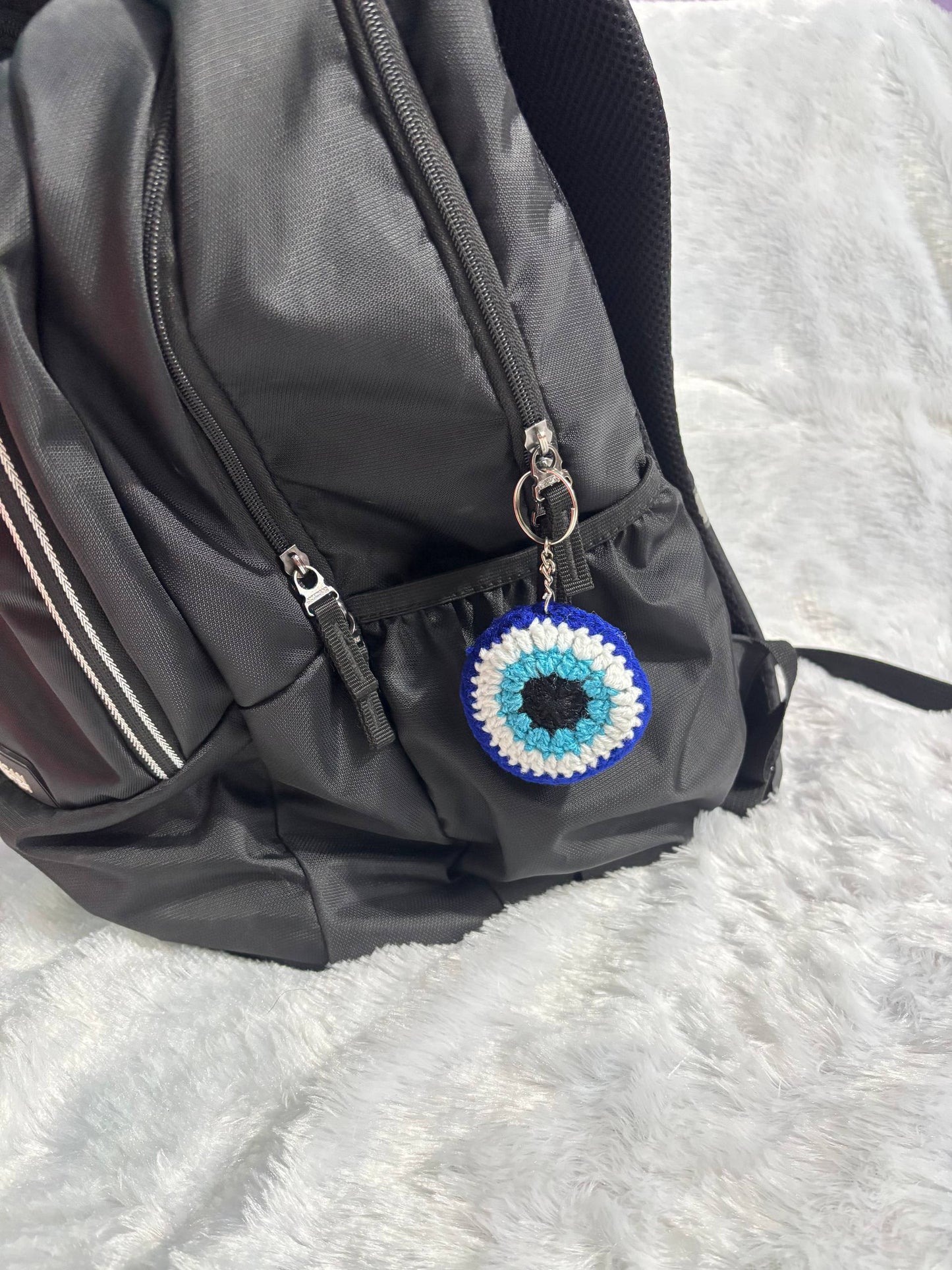 NazarGlow Evil Eye Crochet Keychain