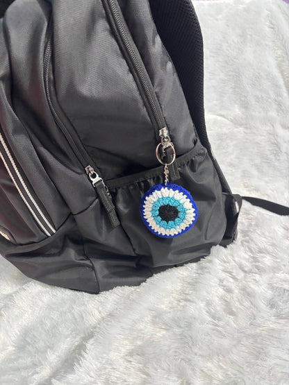 NazarGlow Evil Eye Crochet Keychain