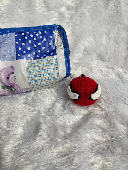 SpideyPop Crochet Spiderman Keychain Charm
