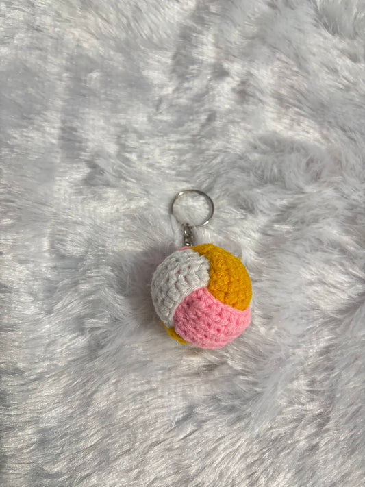 CandyCloud Crochet Ball Keyring Charm
