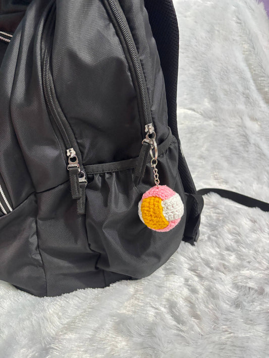 CandyCloud Crochet Ball Keyring Charm