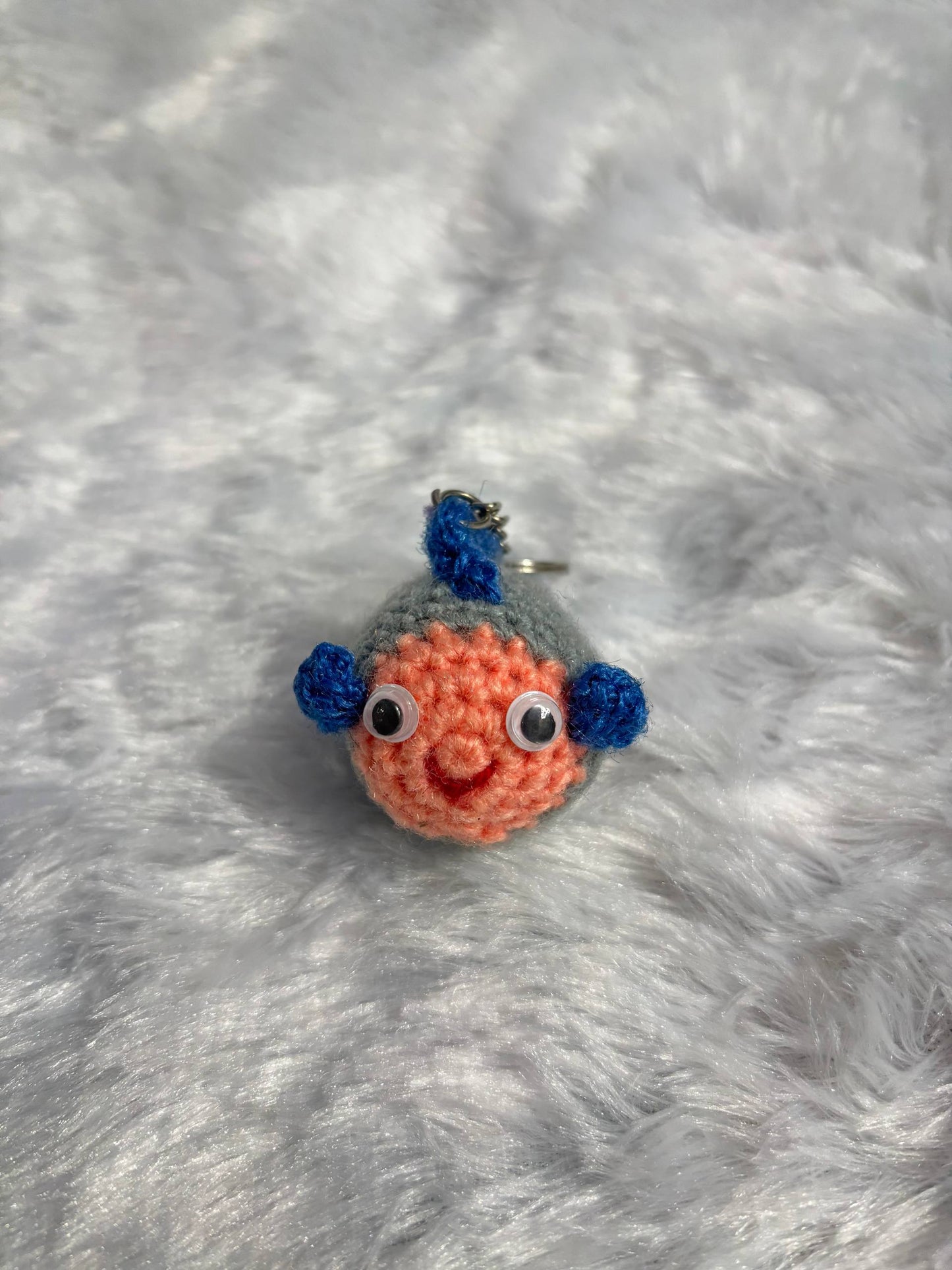 AquaBloop Crochet Fishy Keyring Charm