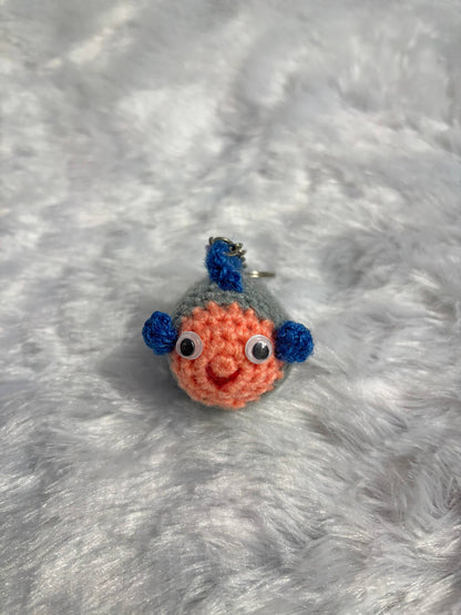 AquaBloop Crochet Fishy Keyring Charm
